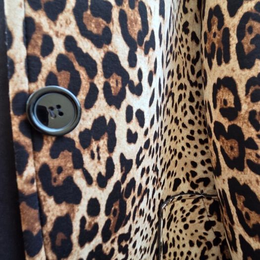 Animal print fleece jacket size 12