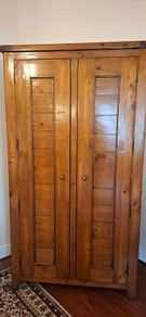 Solid Oak new Double Wardrobe-78 x41x23 inches