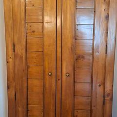 Solid Oak new Double Wardrobe-78 x41x23 inches