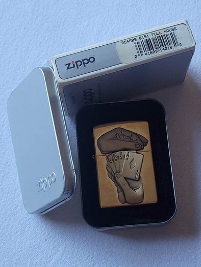Zippo Full House Poker Lighter (Never Used!)