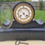 Japy Freres French Black Marble Mantel Clock Image 2