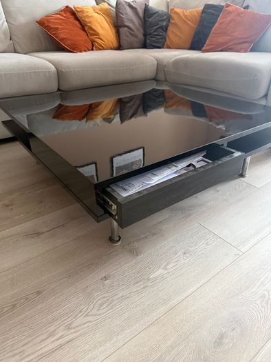 Black coffee table