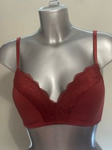 Marylin Monroe brick red non wired bra size UK36 C EU80C Perfect condition Postage included