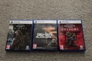 Ps5 Three Game Bundle: 1) Assassin's Creed Shadows  2) Assassin's Creed Mirage  3) Call Duty Black Ops6