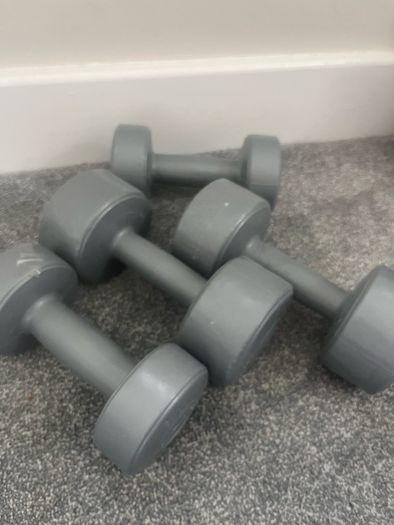 weights 1.1kg and 2.3kg