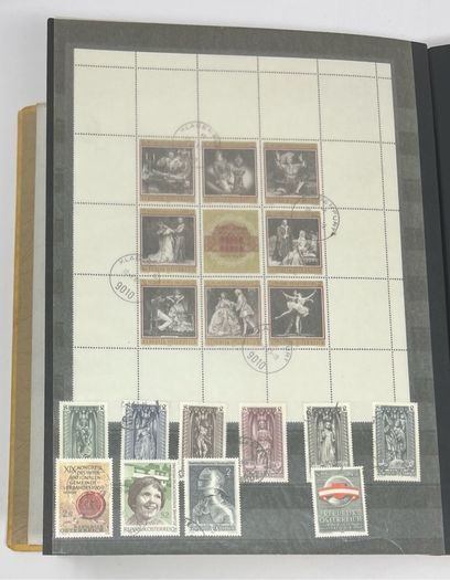 Collection: Austria (Osterreich) Stamps both mint an commemorative stamps on 45 pages