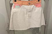 Cute Multi-toned Bershka Denim Mini size 10 Eur38