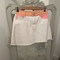 Cute Multi-toned Bershka Denim Mini size 10 Eur38