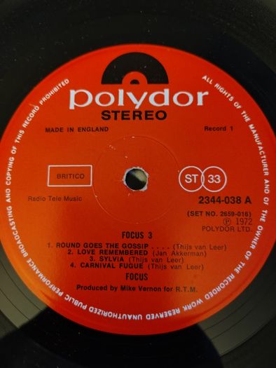 Focus - Focus 3 2 x Vinyl LP (1972) Original UK Pressing Gatefold Sleeve Prog Rock EX+