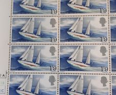 Sheets of Vintage UK Postage Stamps