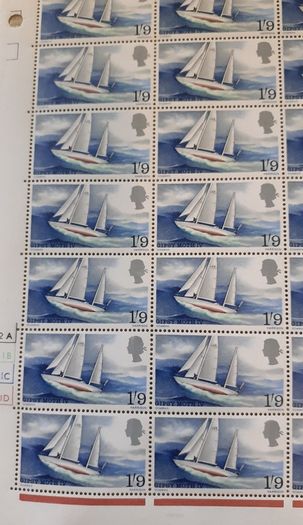 Sheets of Vintage UK Postage Stamps