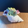 Vintage Royal Doulton bone china floral bouquet in a shell Image 4