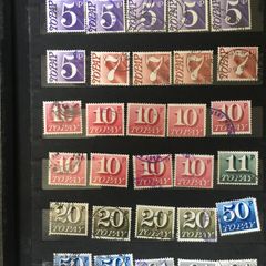 Collection: Great Britain Small Stamp stockbook full of postage due labels both mint (some mounted some mint never hinged) and used. Catalogue certainly in the hundreds