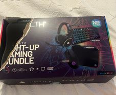 gaming set with headphones keyboard