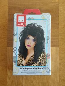 80s popstar wig (black)