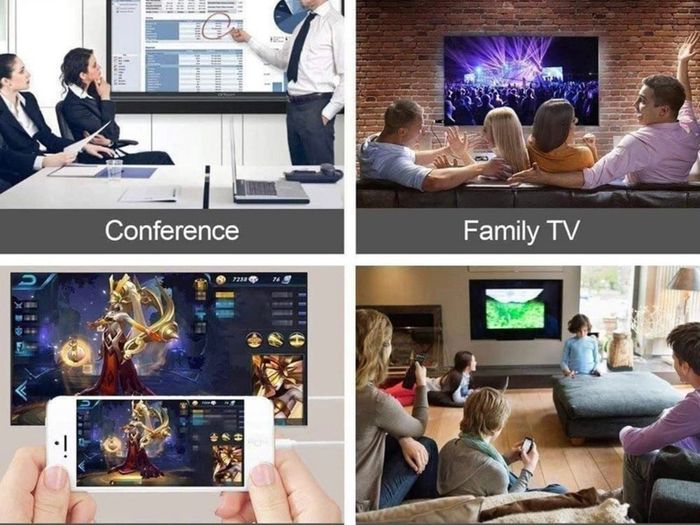 HDMI Adapter for iPhone, 1080P Digital AV Adapter for iPhone, Video & Audio Sync Screen TV Cable HDMI Connector to TV/HDTV/Monitor/Projector Compatible with All iOS-White (Power Supply Needed)