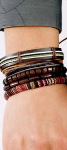 set of 5 boho bracelets