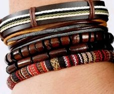 set of 5 boho bracelets