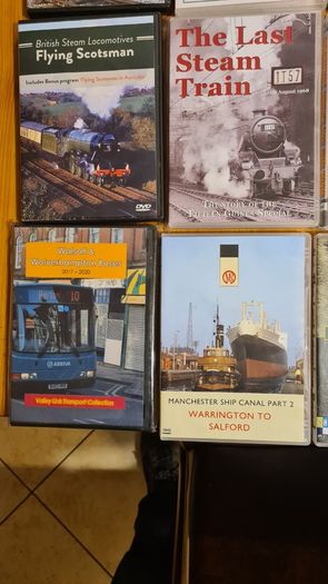 Railway - Themed Dvds Featuring Various Documentaries. Including Titles  Such As "the Last Logging Road" And The Manchester Shop Canal".