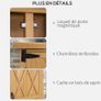 Garden shed garden cabinet 3 shelves 2 doors galvanized sheet metal waterproof roof pine wood 75 x 40 x 90 cm yellow Image 4