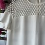 dress ivory short sleeve tunic dress sizev10/12 Image 4