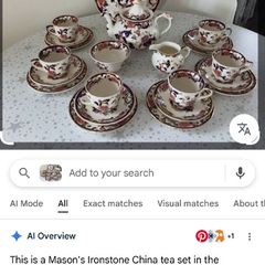 Mason dinner service