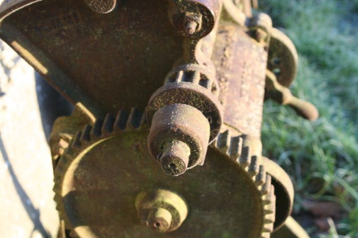 Antique Oil Cake Mill - Thompson Brothers  Vexford Antique Milling Machine