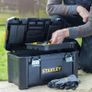 Essential 19 Toolbox with Metal latches, Black/Yellow, 19 Inch Image 3