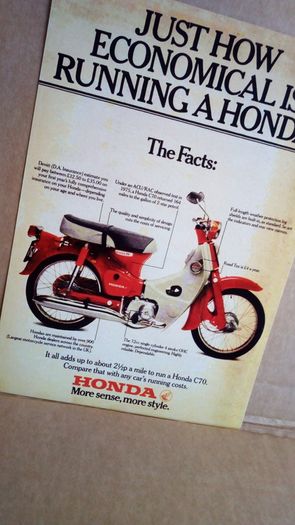 Honda 50 70 90 classic bike reproduction media posters