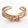 Rose Gold Tone 925 Sterling Silver CZ Fidget Ring Image 4