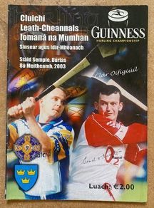 2003 Cork v Clare - GAA Munster Senior Hurling Championship Semi Final Programme