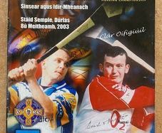 2003 Cork v Clare - GAA Munster Senior Hurling Championship Semi Final Programme