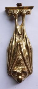 Vintage Superb Solid Brass Bat Door Knocker