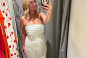 zara embellished dress