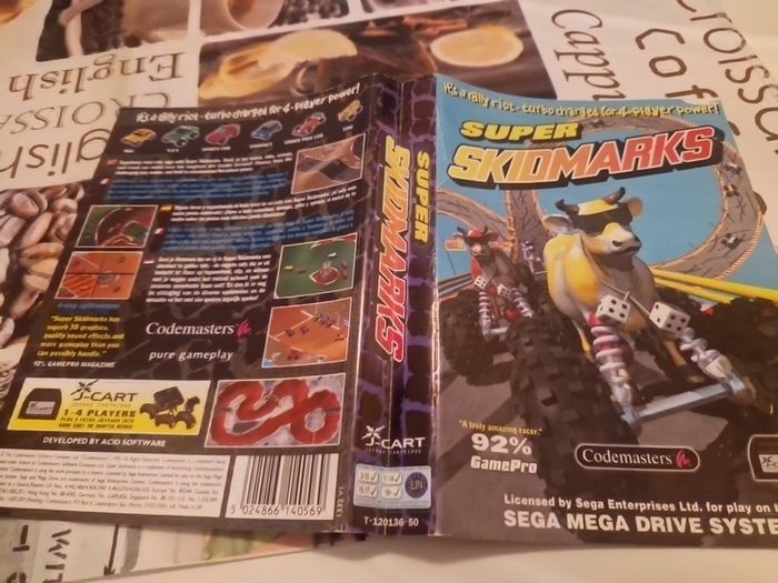Super Skidmarks Mega Drive Arcade Retro Games Original