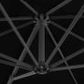 Cantilever Umbrella with Aluminium Pole Black Image 2