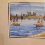 Small signed Watercolour painting framed Image 2