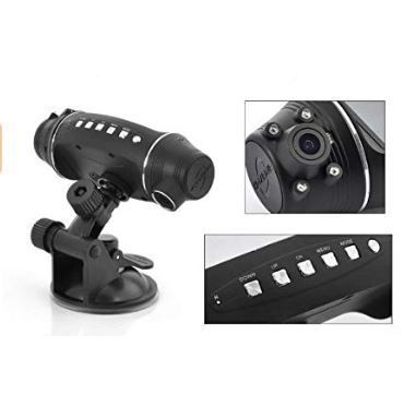HD Dual Lens Dash Cam Camera 140 Degree Car DVR with GPS Logger, G Sensor, Night Vision