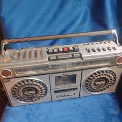 1970's Sharp boombox vintage cassette player radio