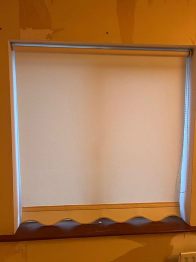 Cream Roller Blinds with Scalloped Edge 4 Available between 112/115cm wide