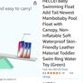 HECCEI Baby Swim Float with Canopy, Non-Inflatable Solid Baby Float  (Special Edition) Image 6