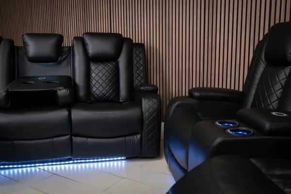Ashbyrne electric Recliner Sofa black