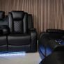 Ashbyrne electric Recliner Sofa black Image 6