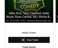 Paddy power comedy fest