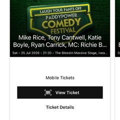 Paddy power comedy fest