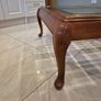 Solid Wood Glass Top Coffee Table Image 6