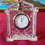 Original And Authentic Waterford Crystal Footed Mantle Clock Made In Ireland Image 2