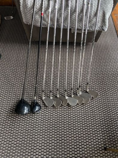 Taylor Made golf clubs left hand