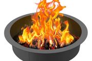 Fire Pit Ring Round 44 Inch Outer Steel Liner DIY Campfire Ring Firepit