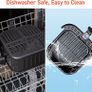 Air Fryers Oven, 5.5L XXL Oil Free Air Fryer 1700W with Rapid Air Technology for Healthy Fast Cooking & 55% Energy-Saving, 11 Presets, LED Onetouch Screen, Nonstick Basket (FREE SHIPPING) Image 5